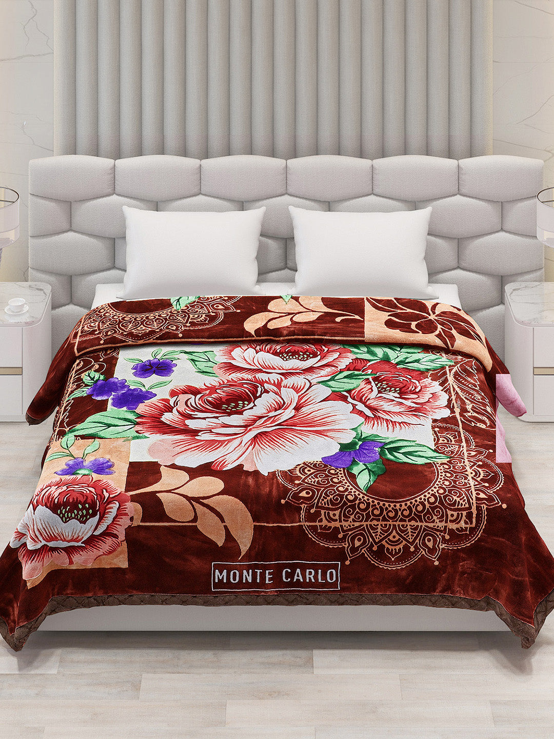 Printed Double Bed Blanket for Heavy Winter -2 Ply