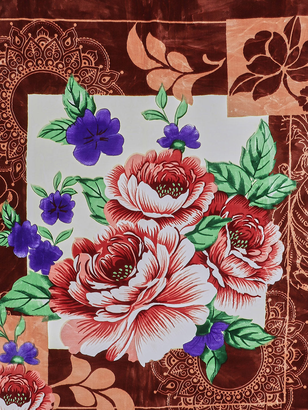 Printed Double Bed Blanket for Heavy Winter -2 Ply