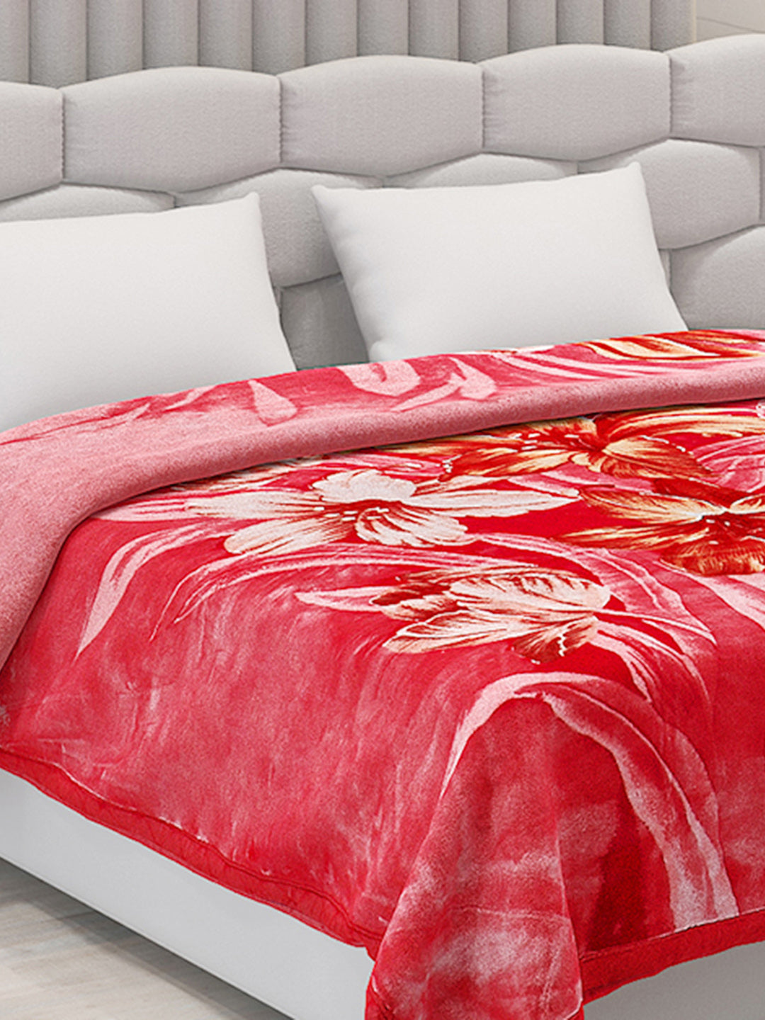 Printed Double Bed Blanket for Heavy Winter -2 Ply