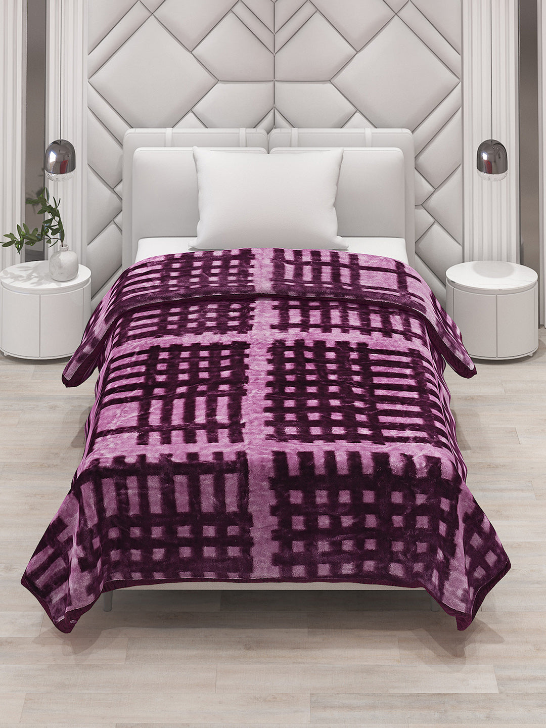 Printed Single Bed Blanket for Mild Winter -1 Ply