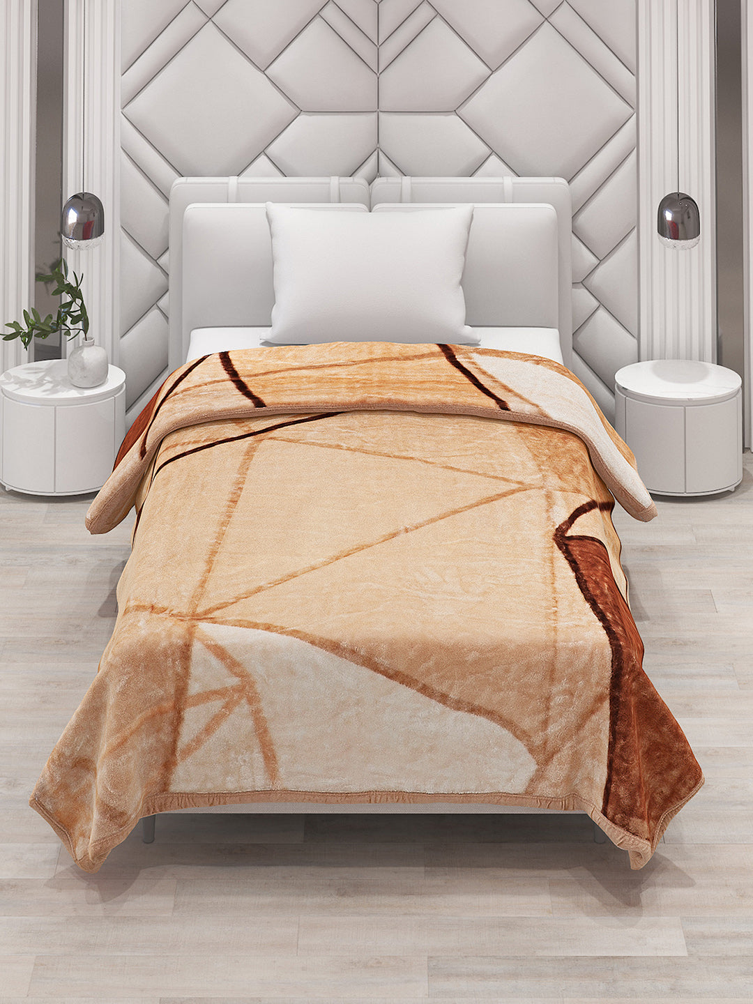 Printed Single Bed Blanket for Mild Winter -1 Ply