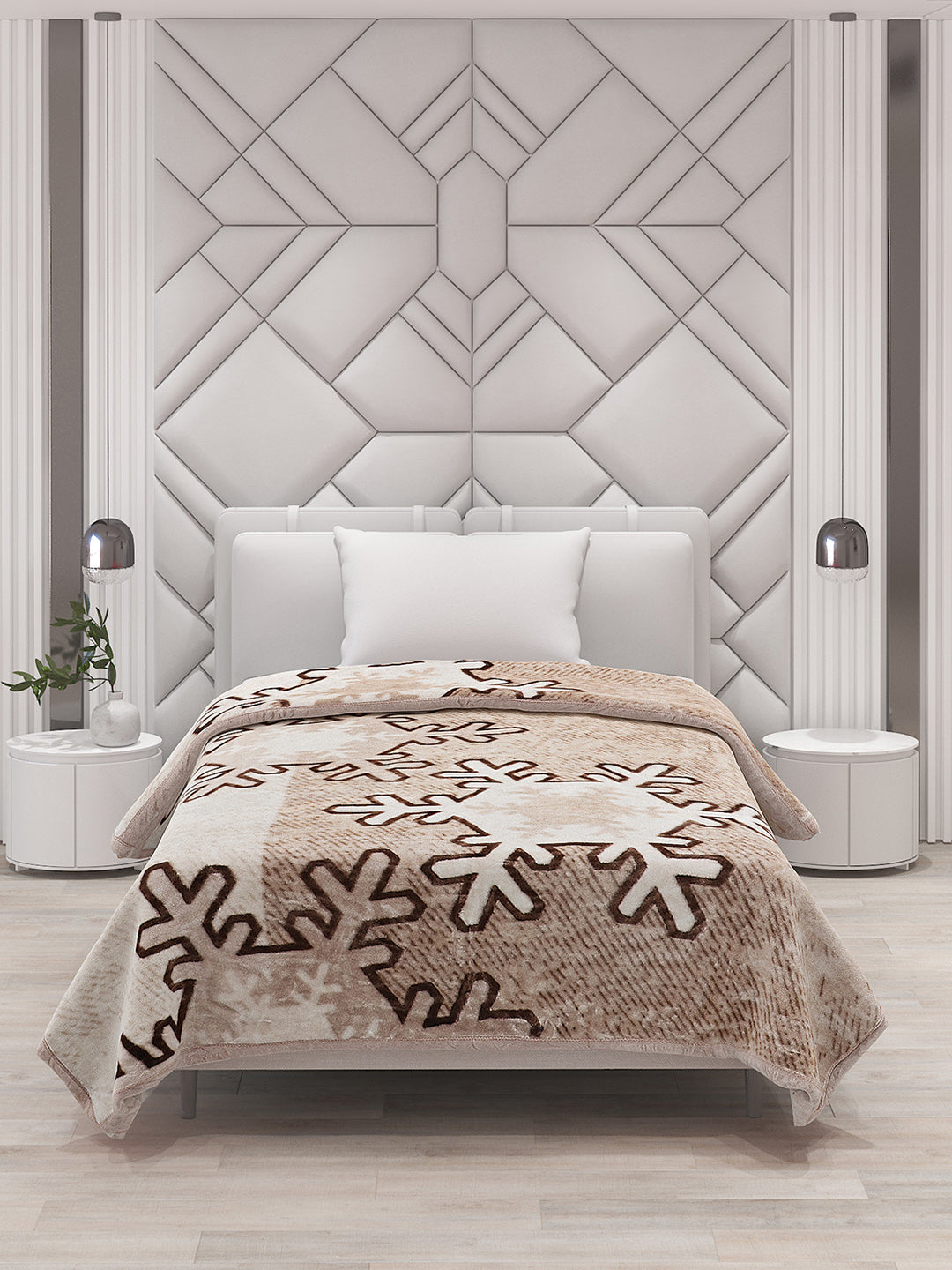 Printed Single Bed Blanket for Mild Winter -1 Ply