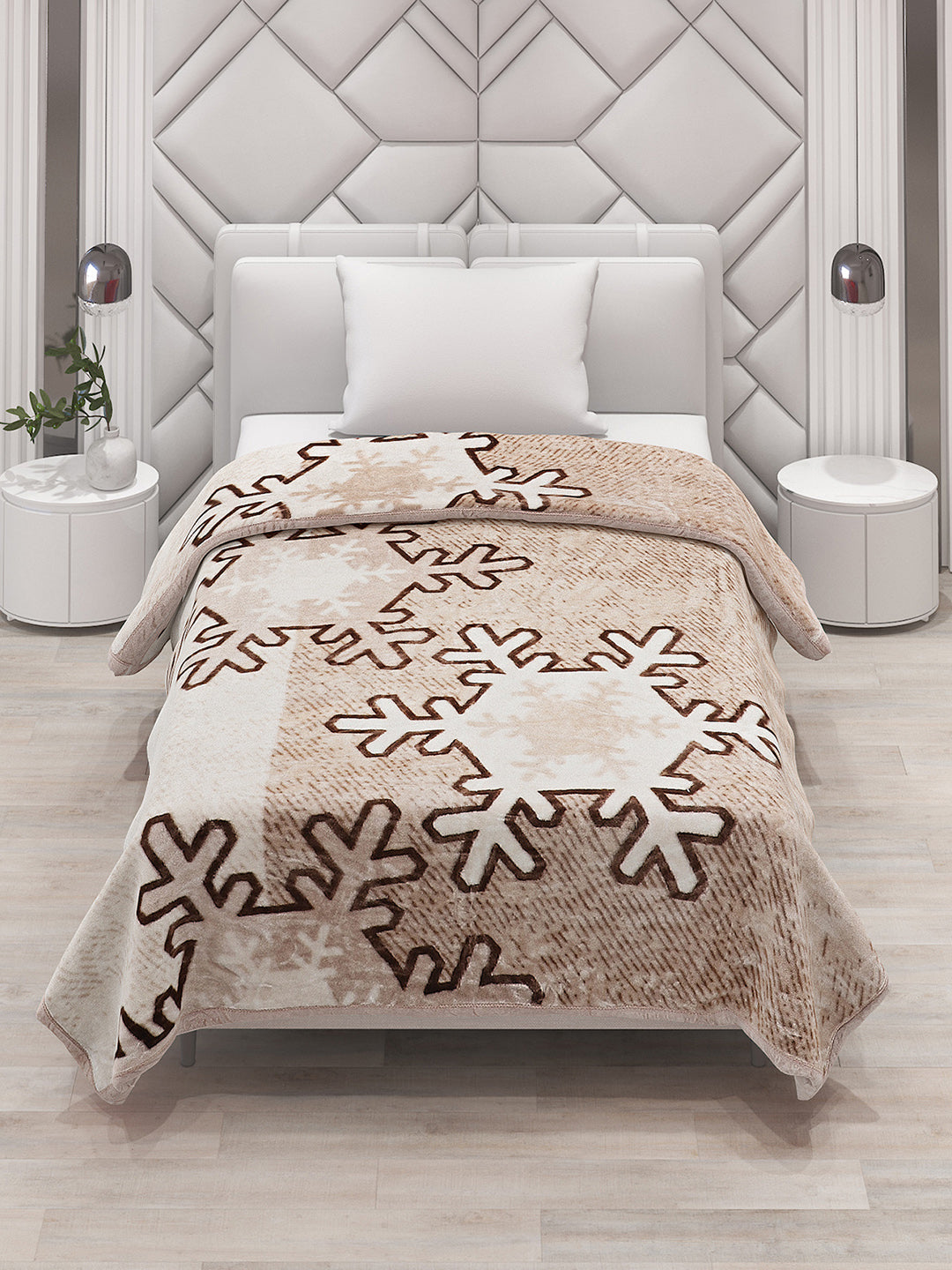Printed Single Bed Blanket for Mild Winter -1 Ply