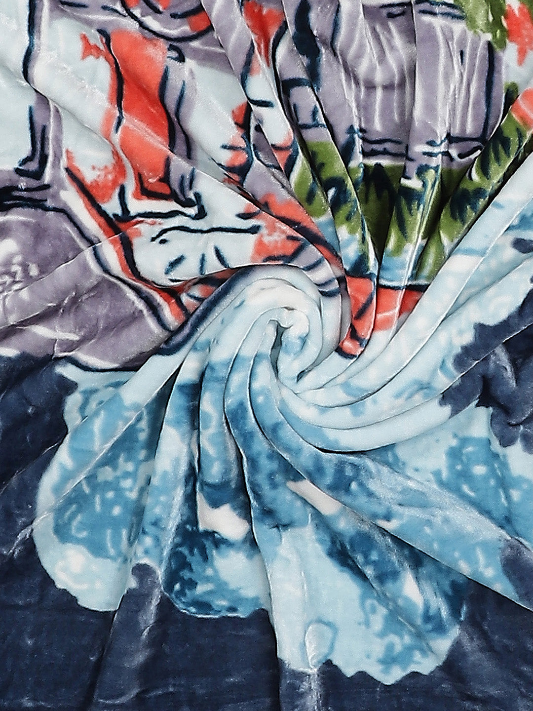 Printed Single Bed Blanket for Mild Winter -1 Ply