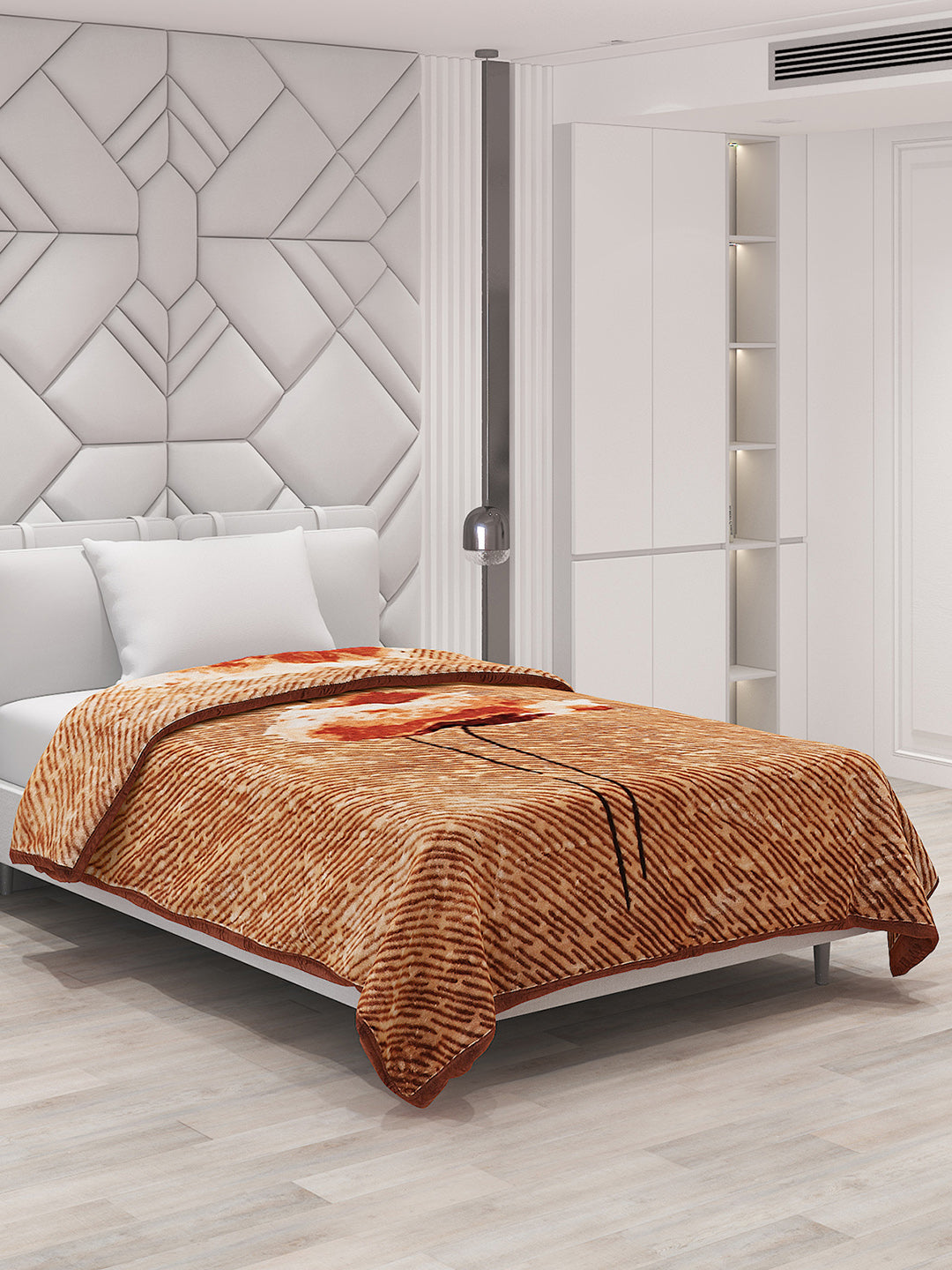 Printed Single Bed Blanket for Mild Winter -1 Ply