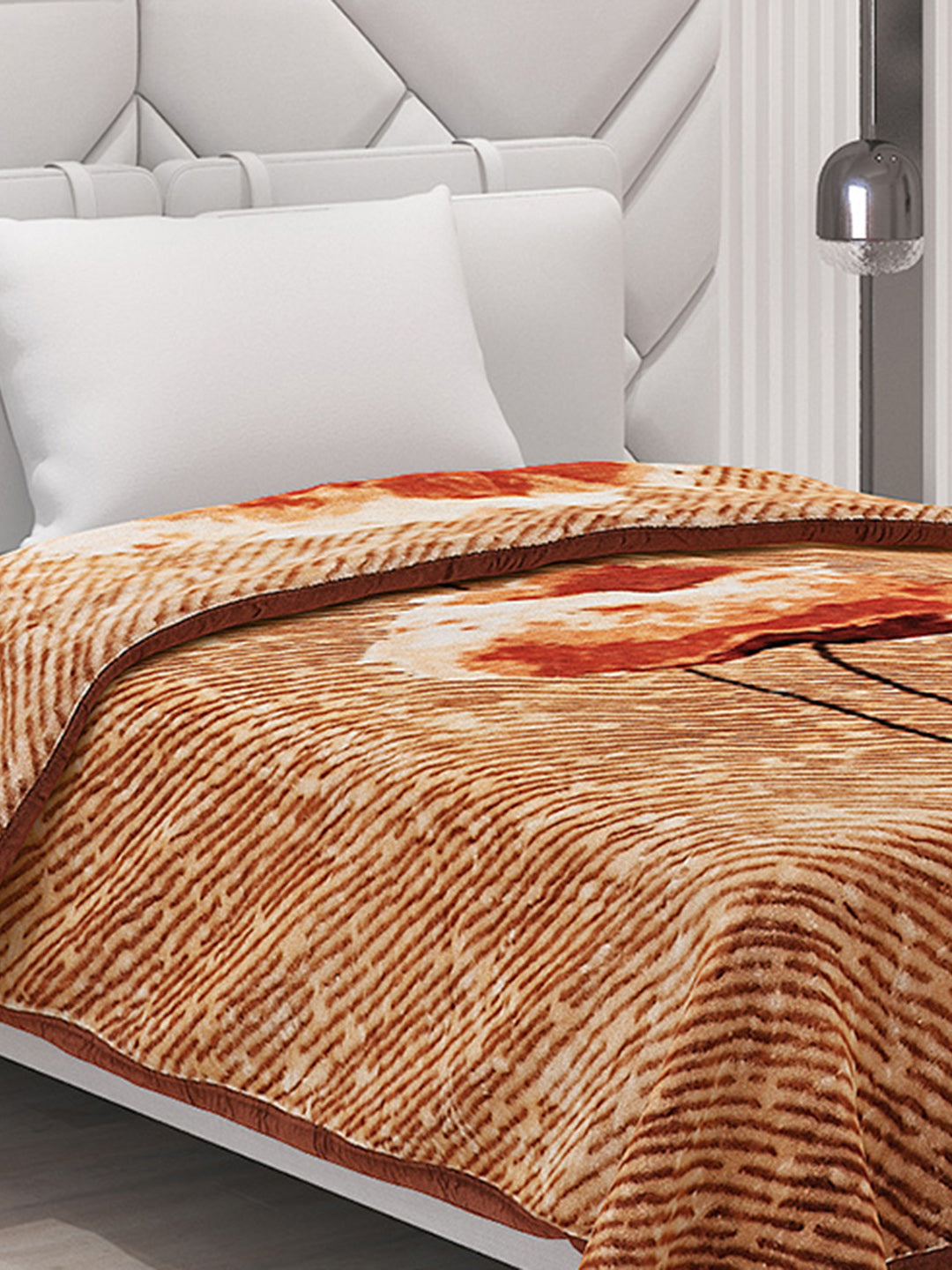 Printed Single Bed Blanket for Mild Winter -1 Ply