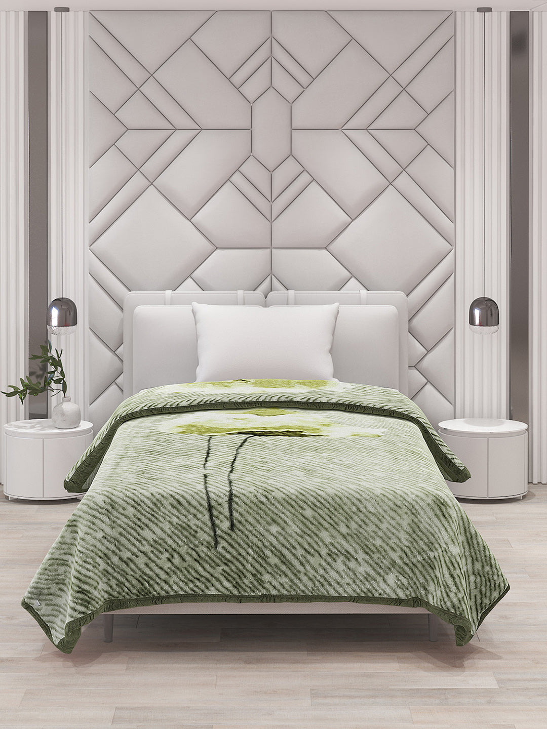 Printed Single Bed Blanket for Mild Winter -1 Ply