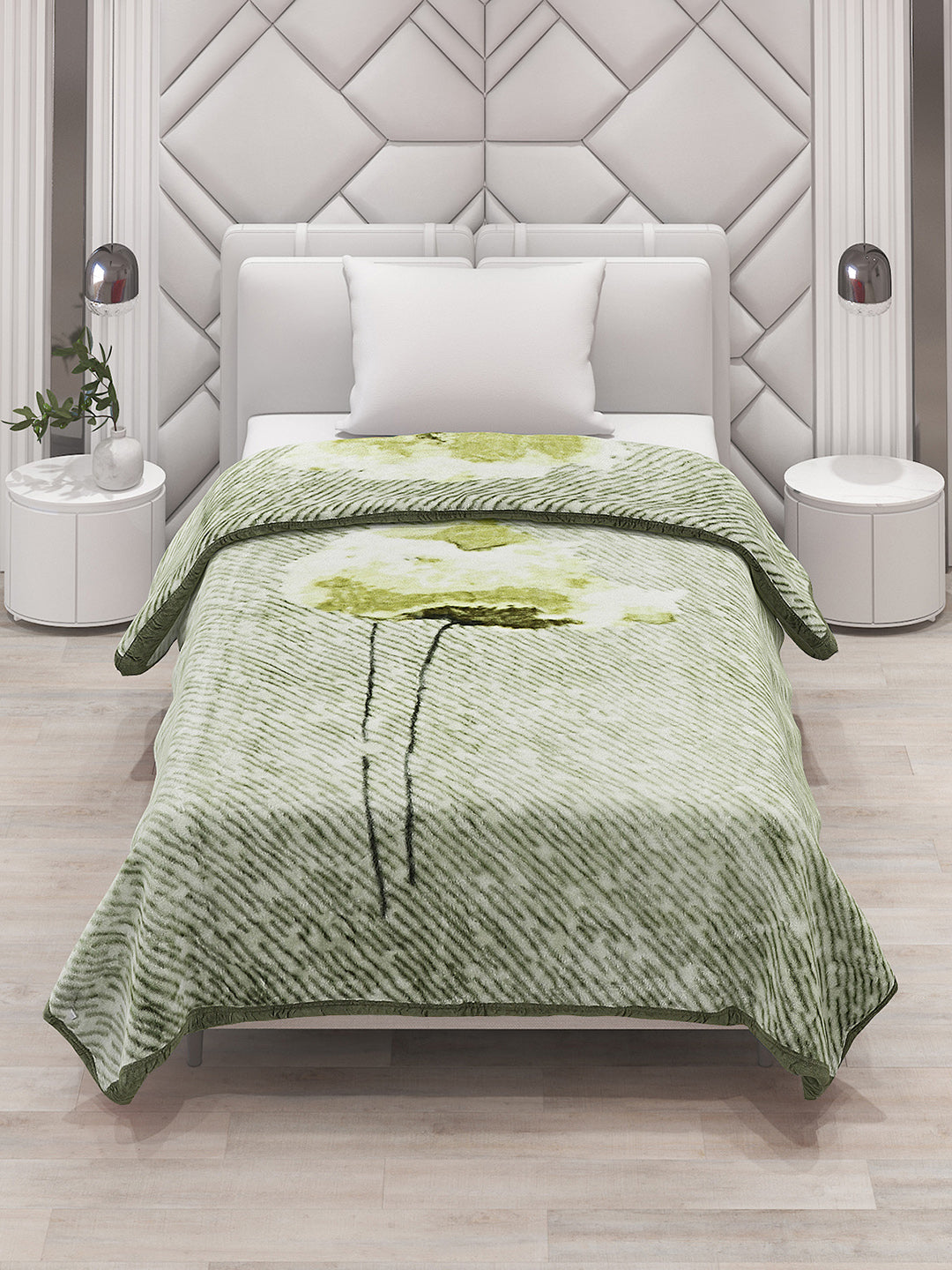 Printed Single Bed Blanket for Mild Winter -1 Ply
