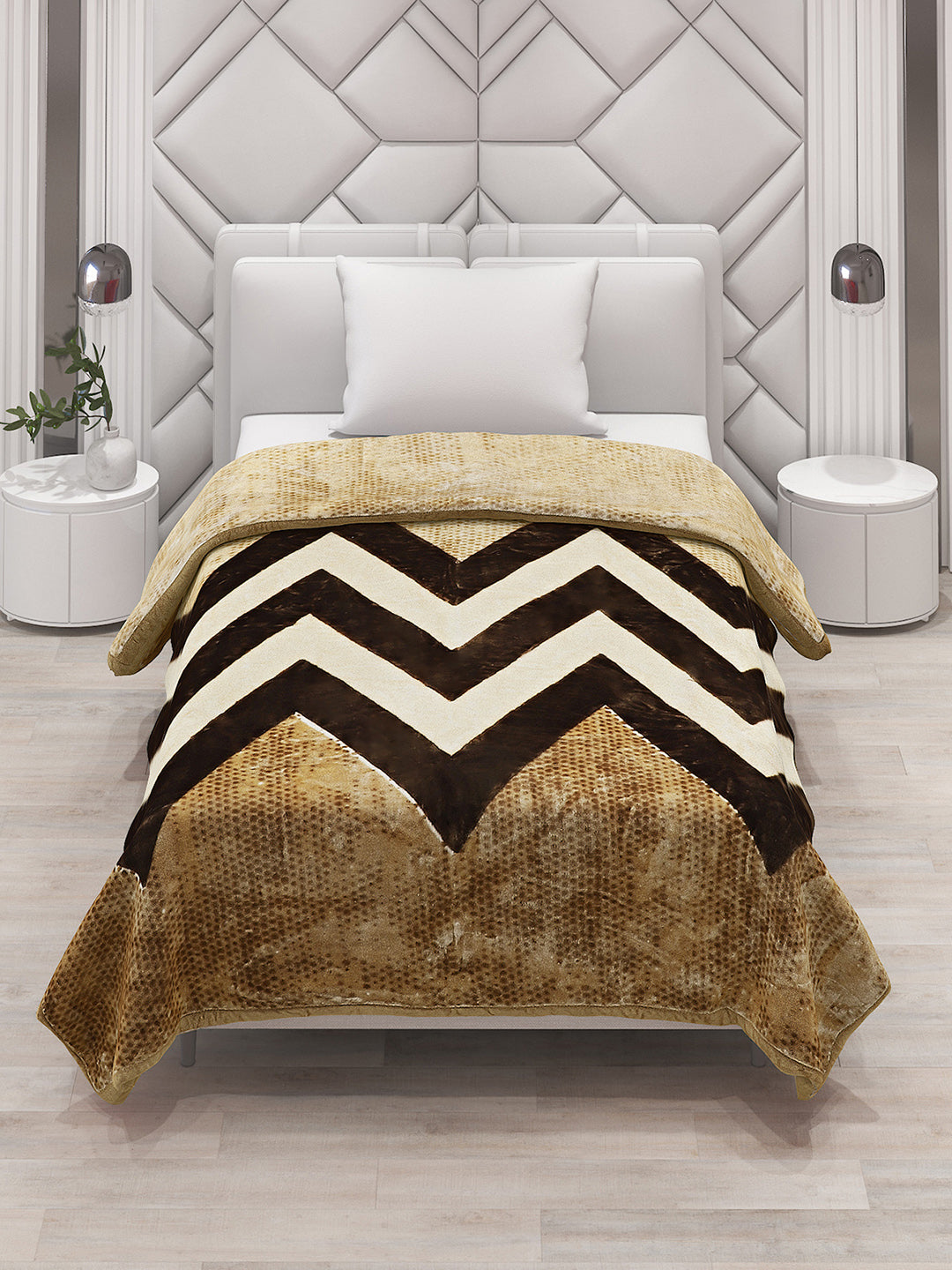 Printed Single Bed Blanket for Mild Winter -1 Ply