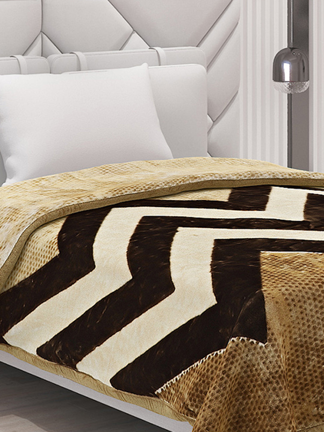 Printed Single Bed Blanket for Mild Winter -1 Ply