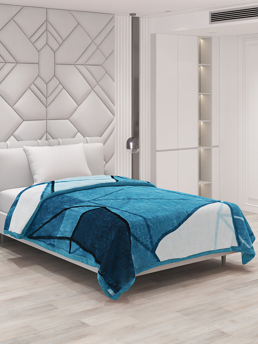 Printed Single Bed Blanket for Mild Winter -1 Ply