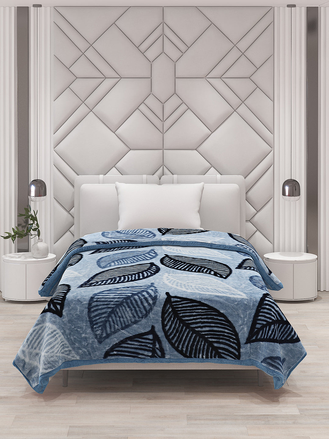 Printed Single Bed Blanket for Mild Winter -1 Ply