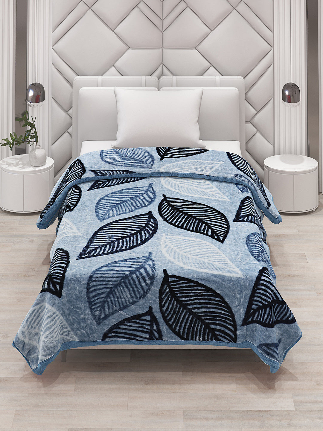 Printed Single Bed Blanket for Mild Winter -1 Ply