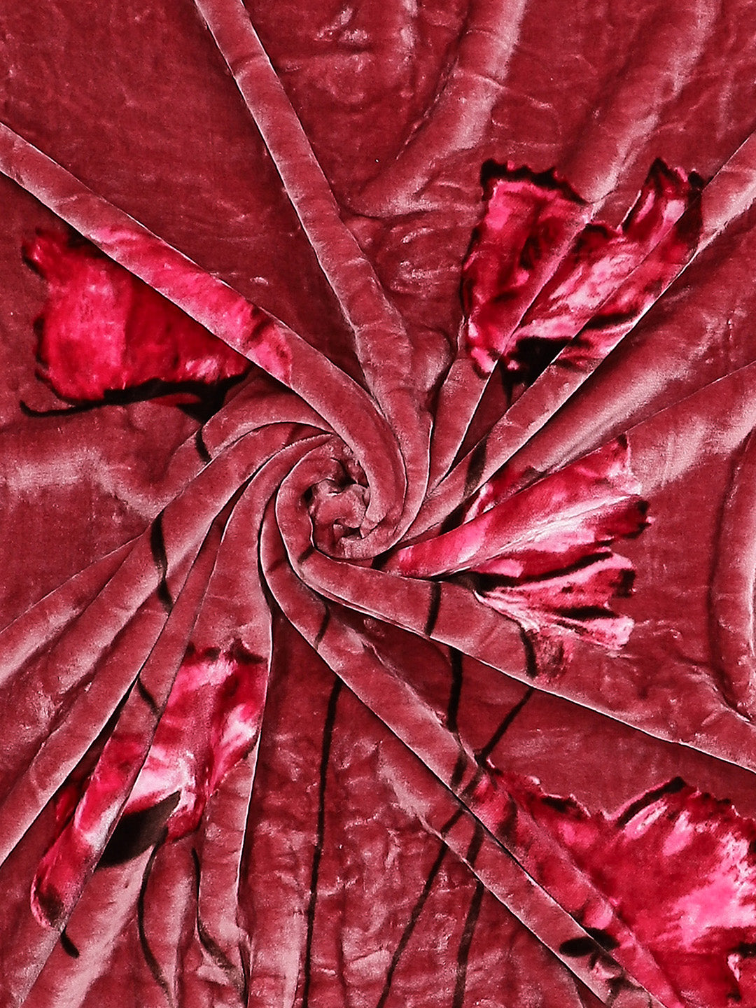 Printed Double Bed Blanket for Mild Winter -1 Ply