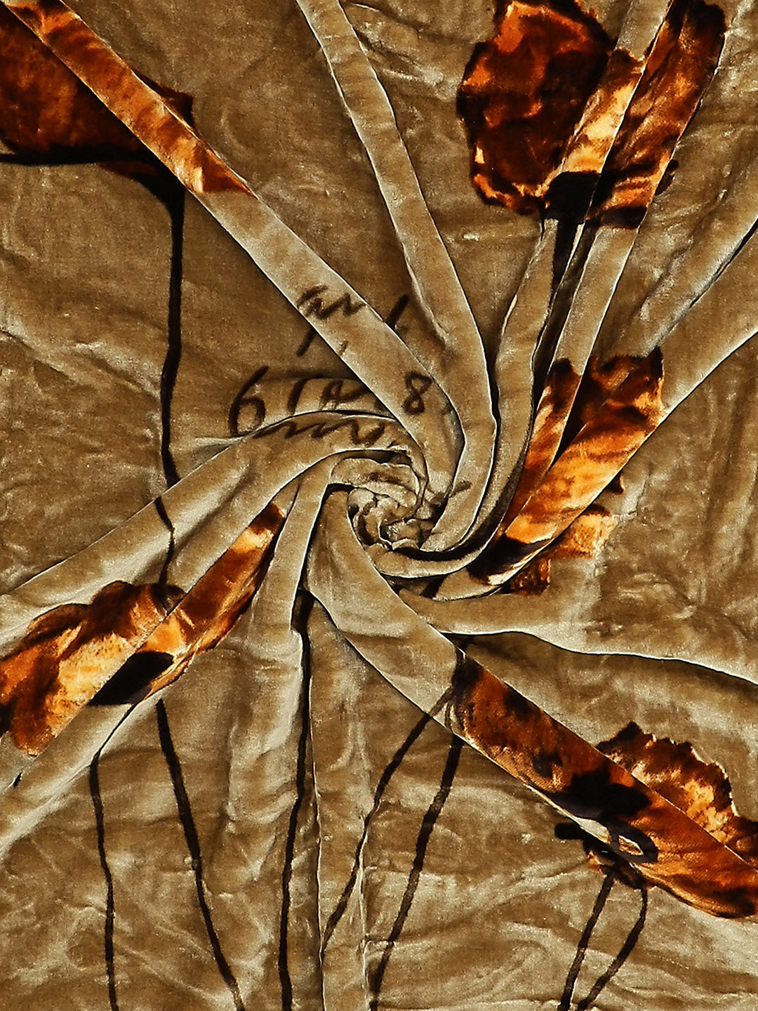 Printed Double Bed Blanket for Mild Winter -1 Ply