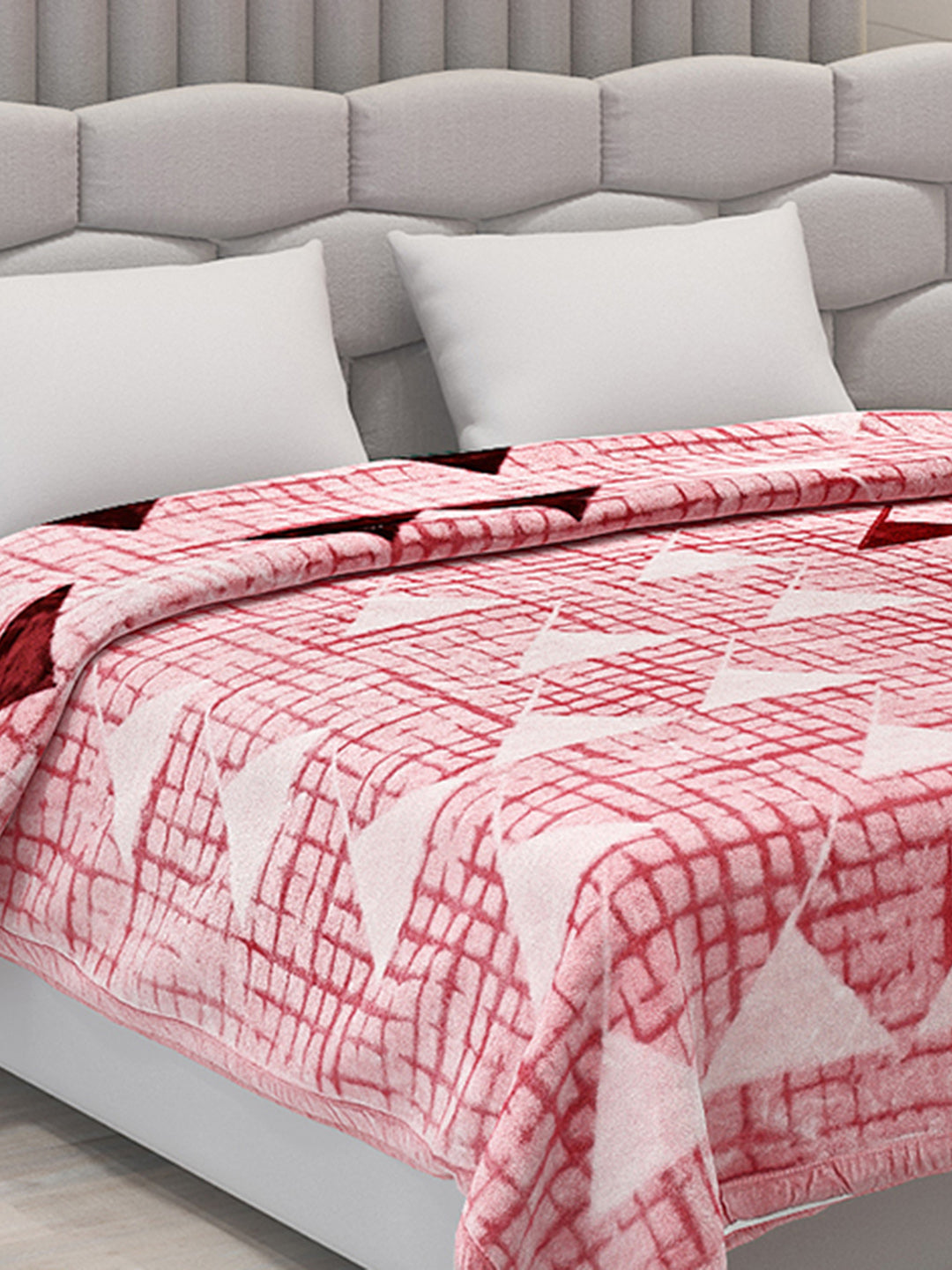 Printed Double Bed Blanket for Mild Winter -1 Ply