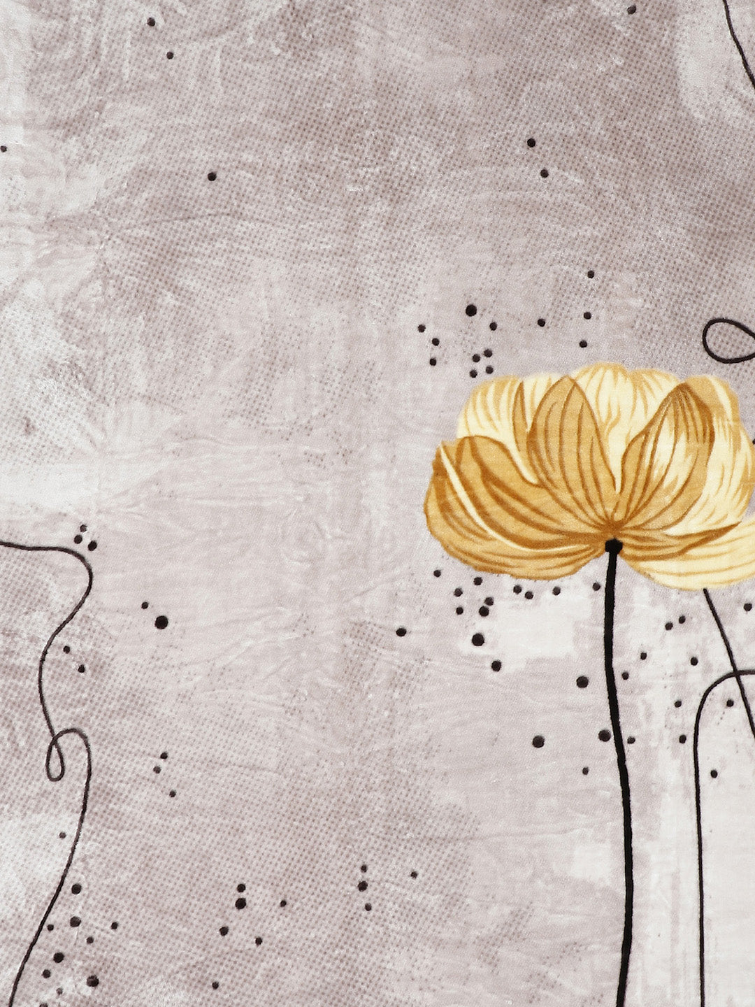 Printed Double Bed Blanket for Mild Winter -1 Ply