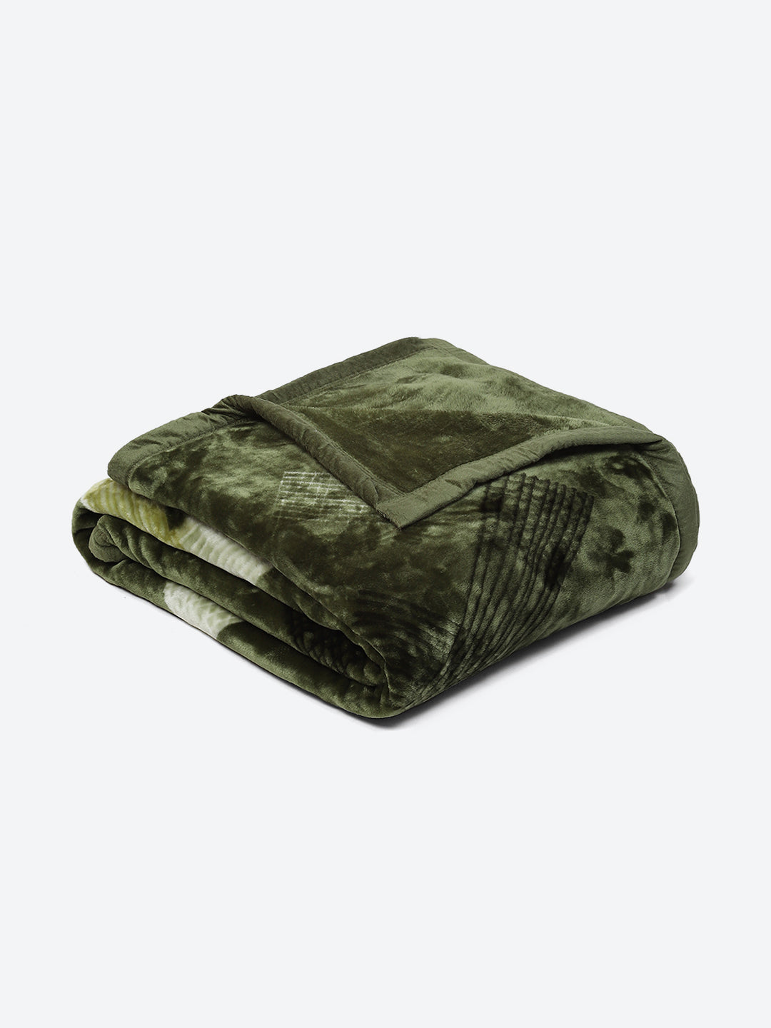 Printed Double Bed Blanket for Mild Winter -1 Ply