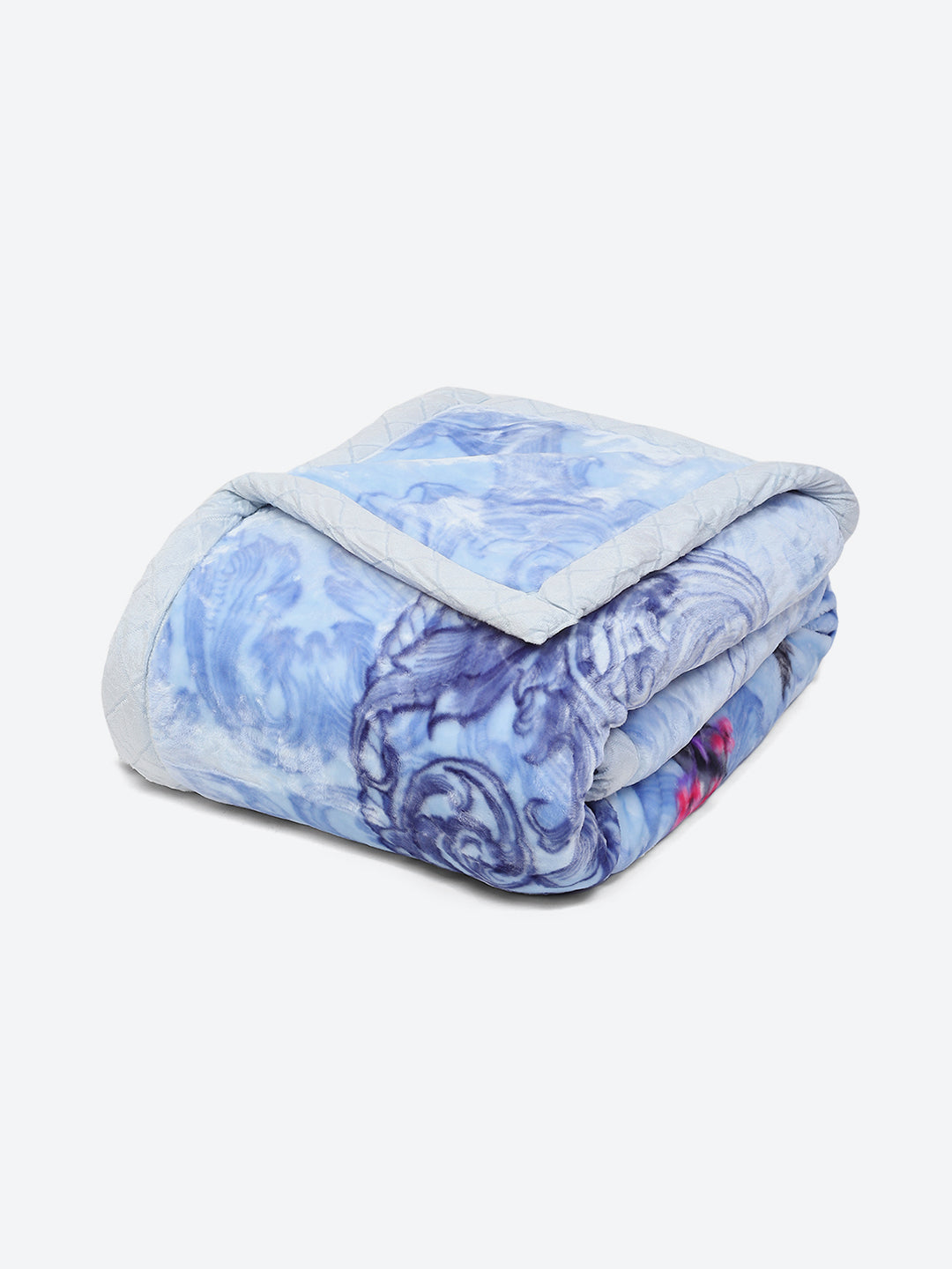 Printed Double Bed Blanket for Heavy Winter -3 Ply