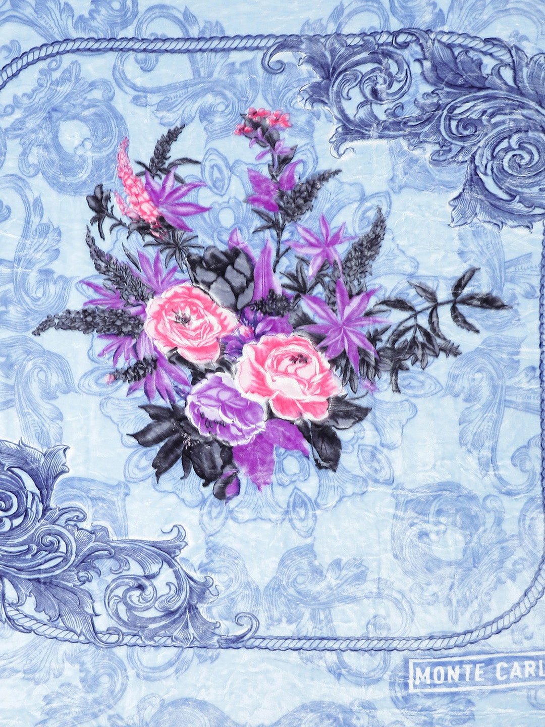 Printed Double Bed Blanket for Heavy Winter -3 Ply