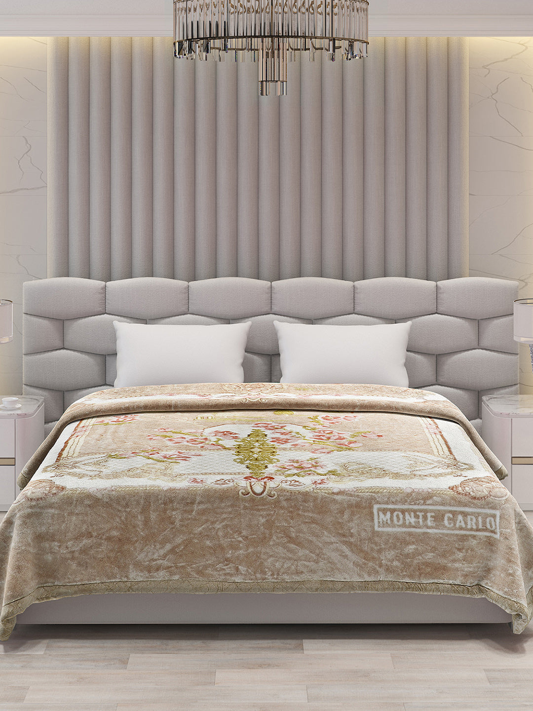 Printed Double Bed Blanket for Heavy Winter -3 Ply