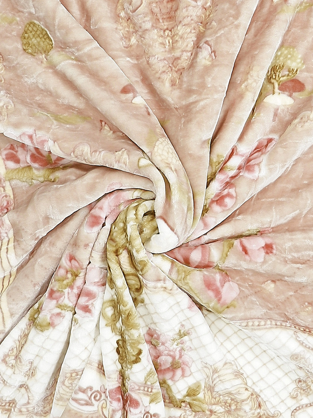 Printed Double Bed Blanket for Heavy Winter -3 Ply