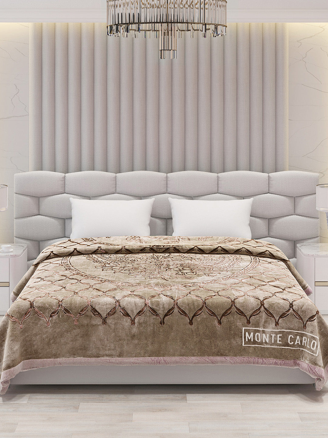 Printed Double Bed Blanket for Heavy Winter -2 Ply