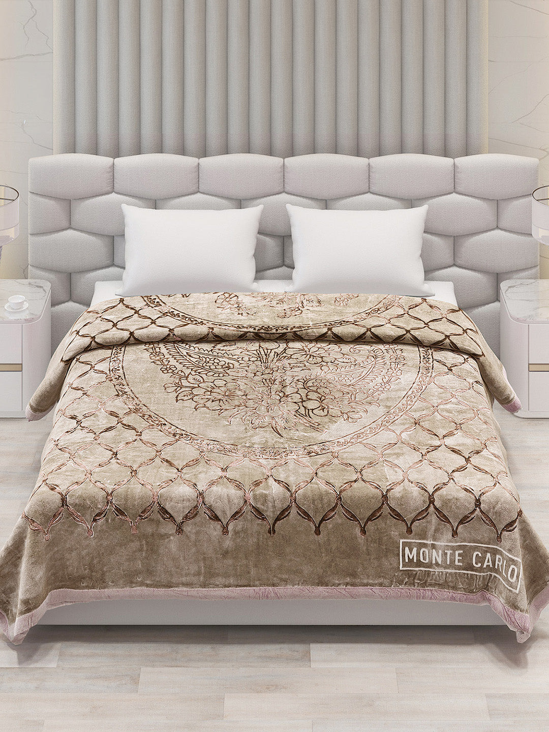 Printed Double Bed Blanket for Heavy Winter -2 Ply