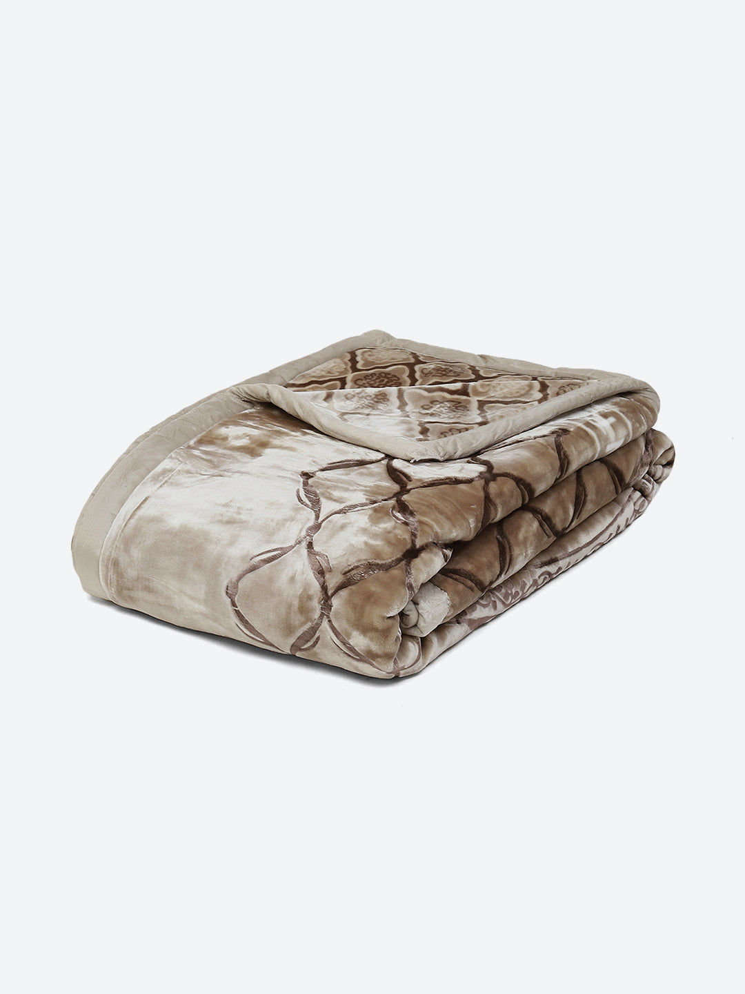 Printed Double Bed Blanket for Heavy Winter -2 Ply