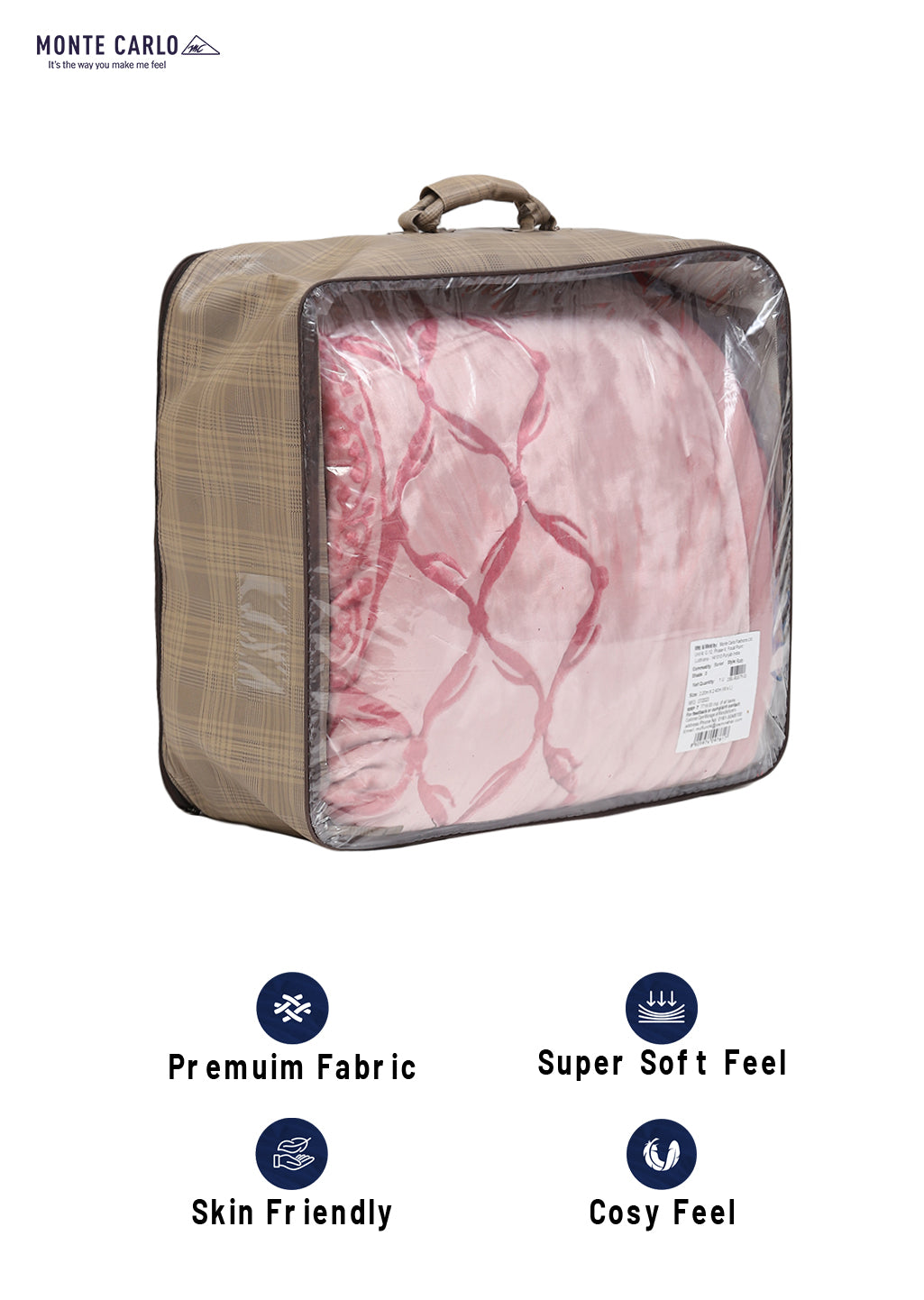 Printed Double Bed Blanket for Heavy Winter -2 Ply