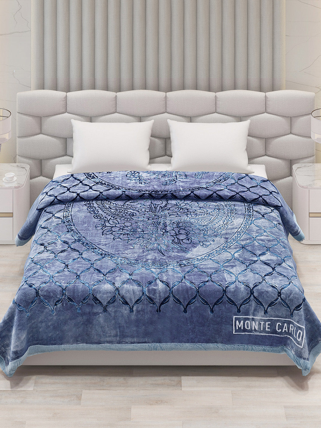 Printed Double Bed Blanket for Heavy Winter -2 Ply