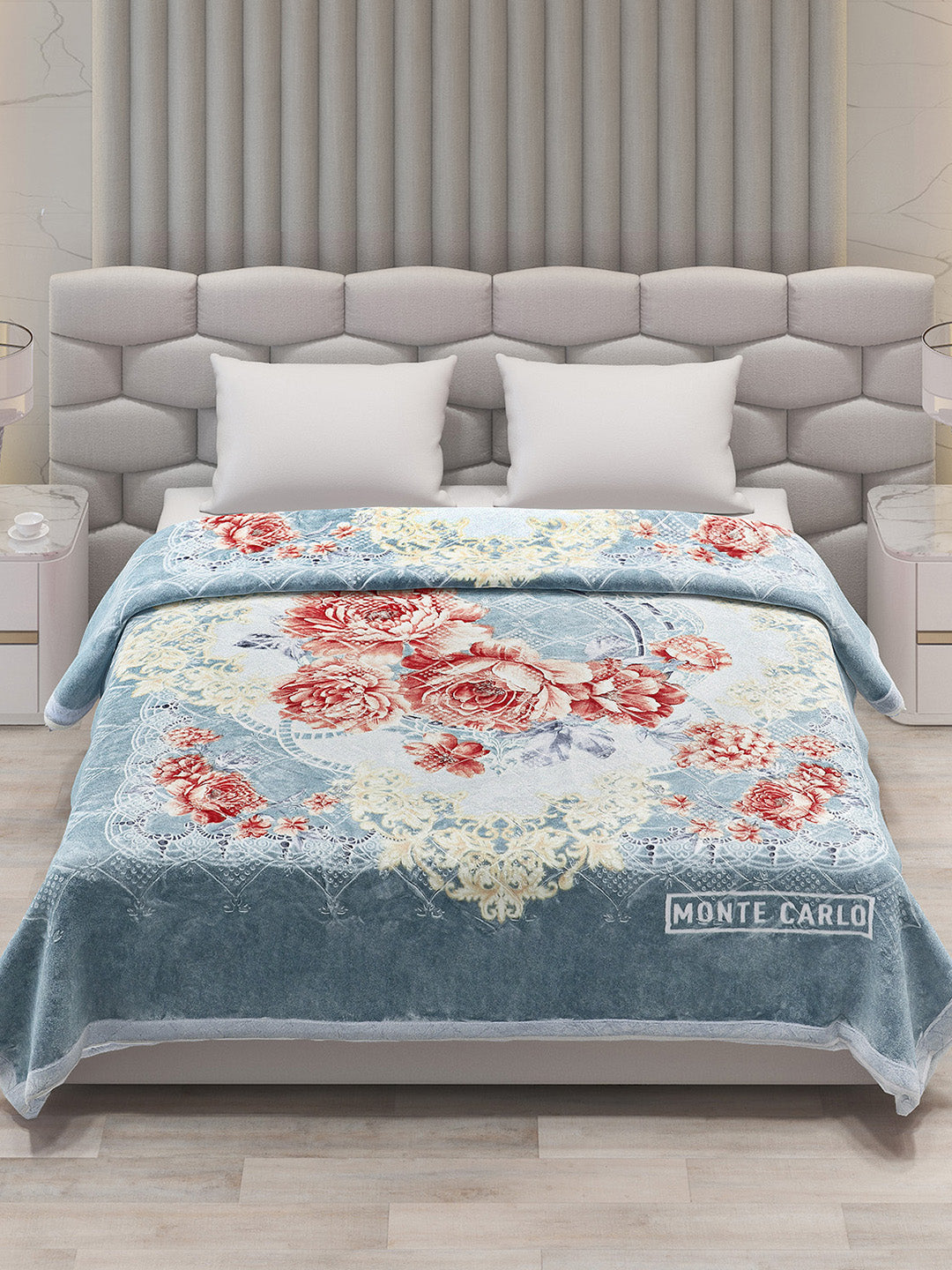 Printed Double Bed Blanket for Heavy Winter -2 Ply
