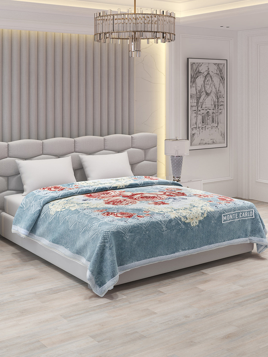 Printed Double Bed Blanket for Heavy Winter -2 Ply