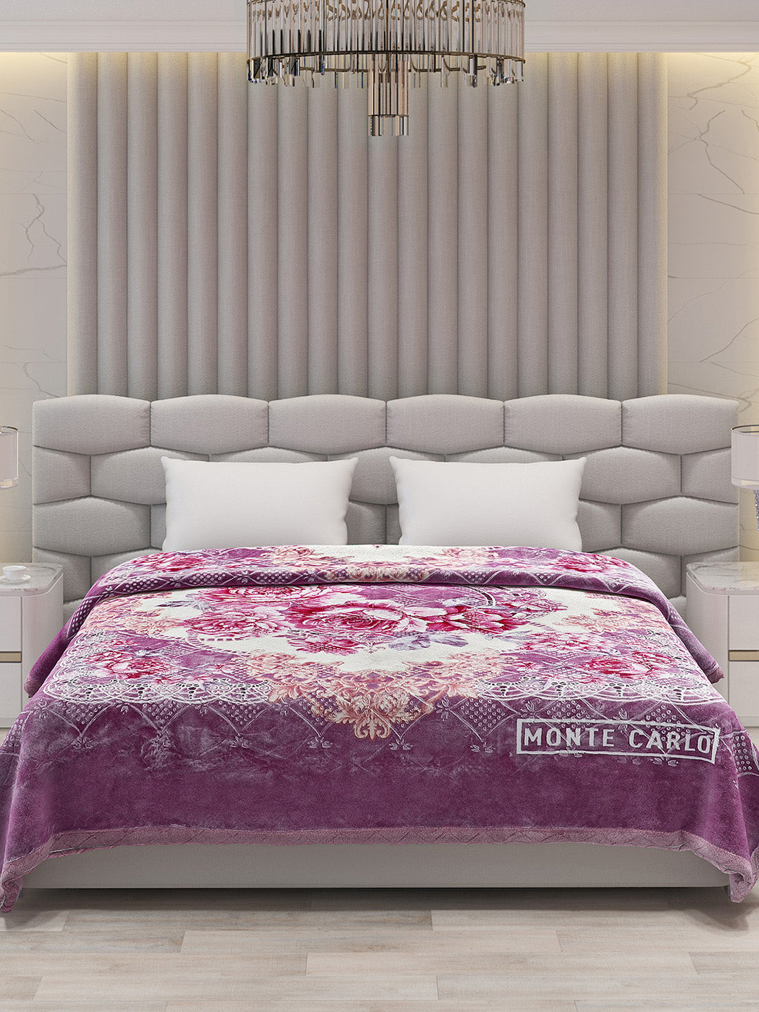 Printed Double Bed Blanket for Heavy Winter -2 Ply