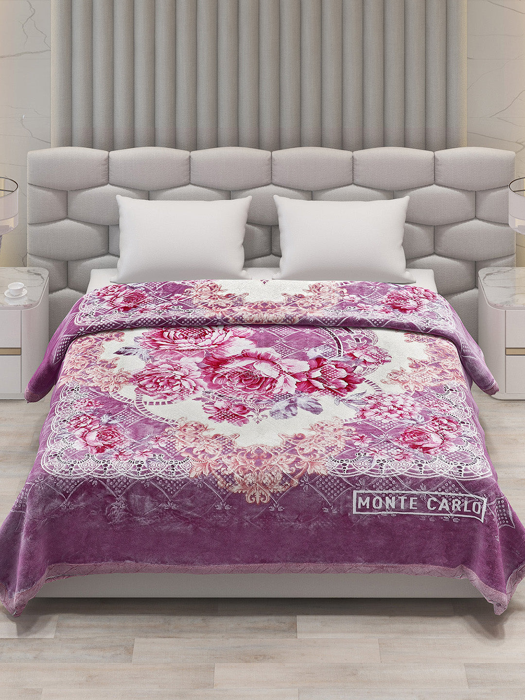 Printed Double Bed Blanket for Heavy Winter -2 Ply