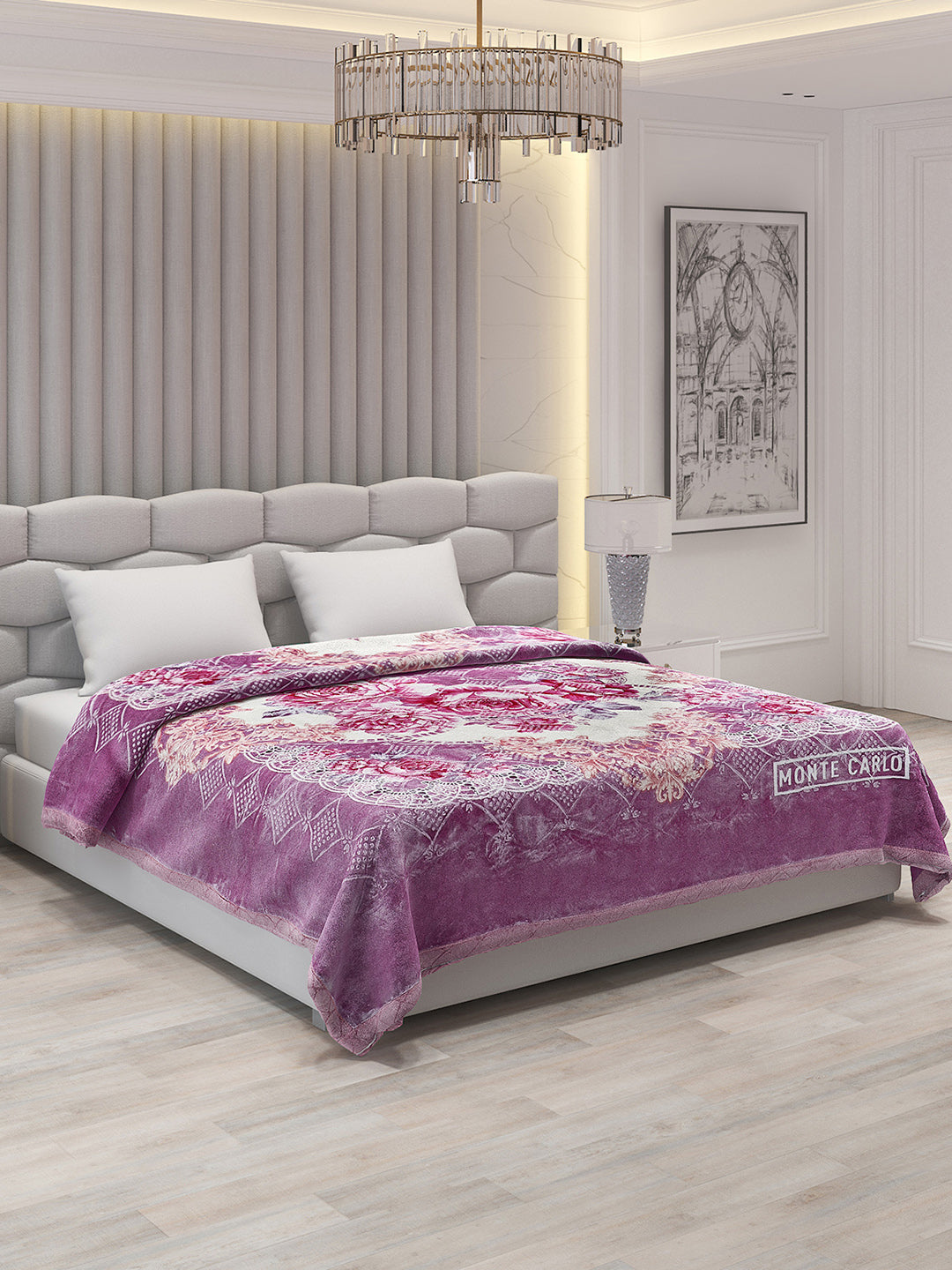 Printed Double Bed Blanket for Heavy Winter -2 Ply