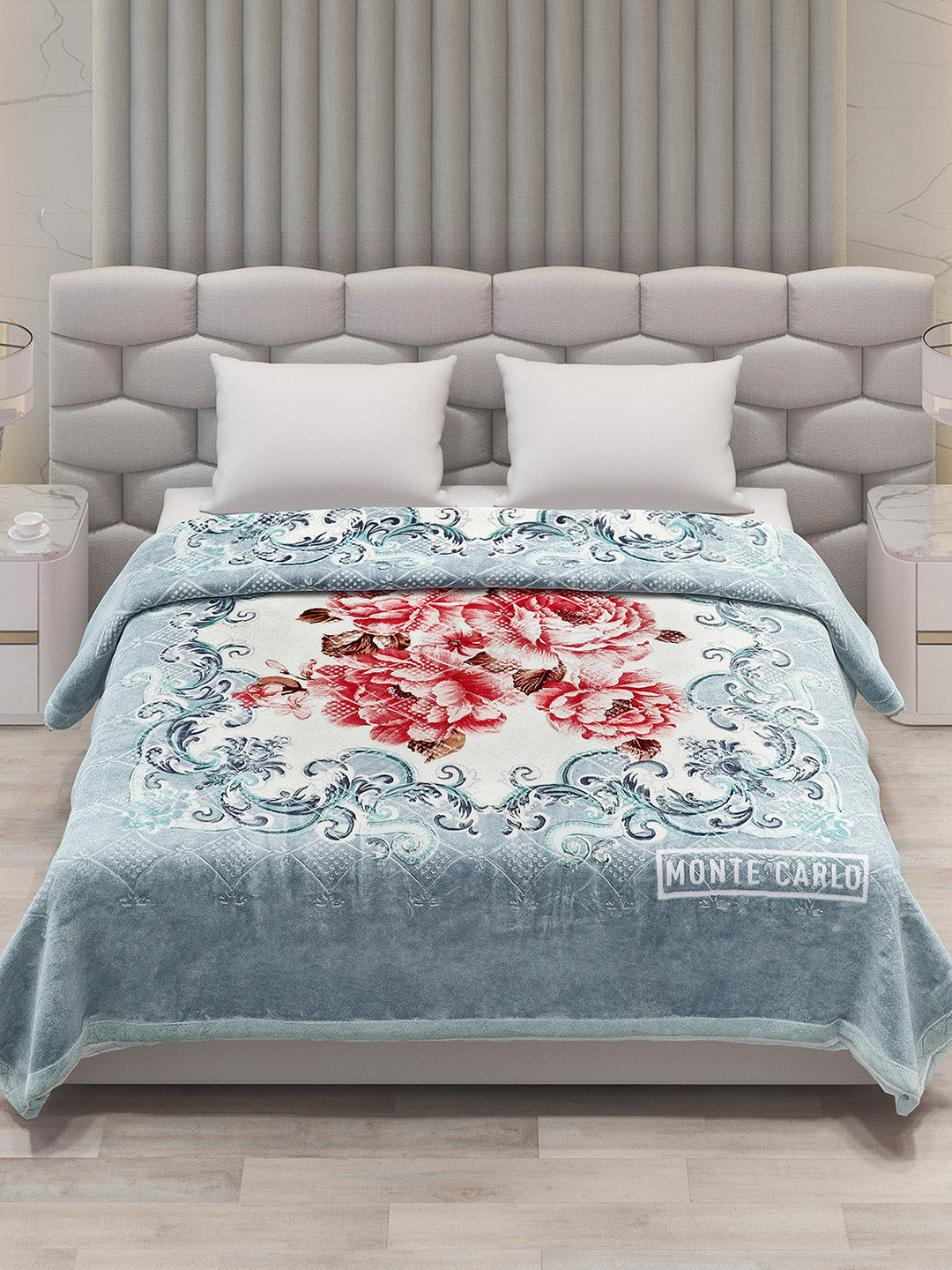 Printed Double Bed Blanket for Heavy Winter -2 Ply