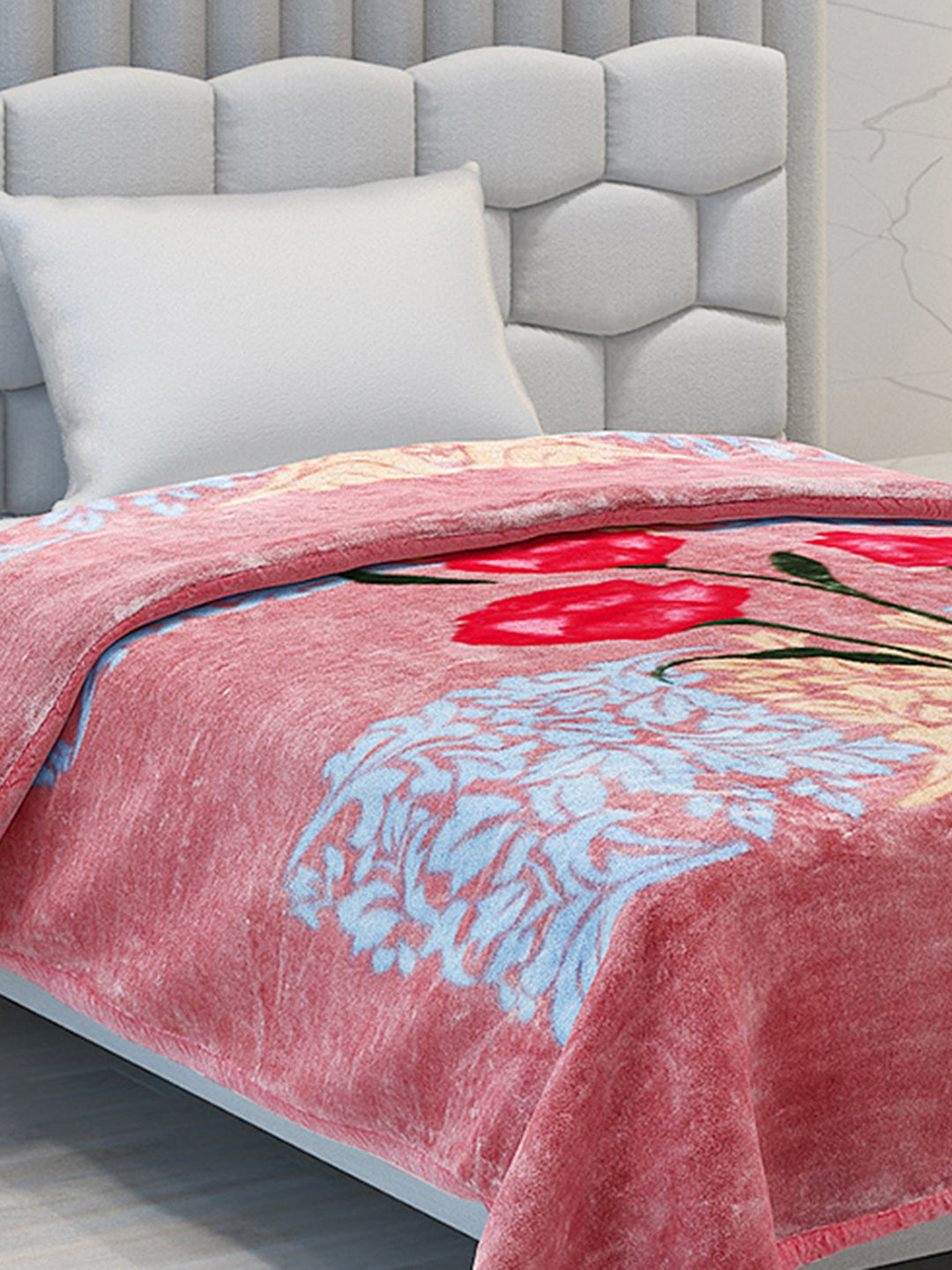 Printed Single Bed Blanket for Heavy Winter -1 Ply