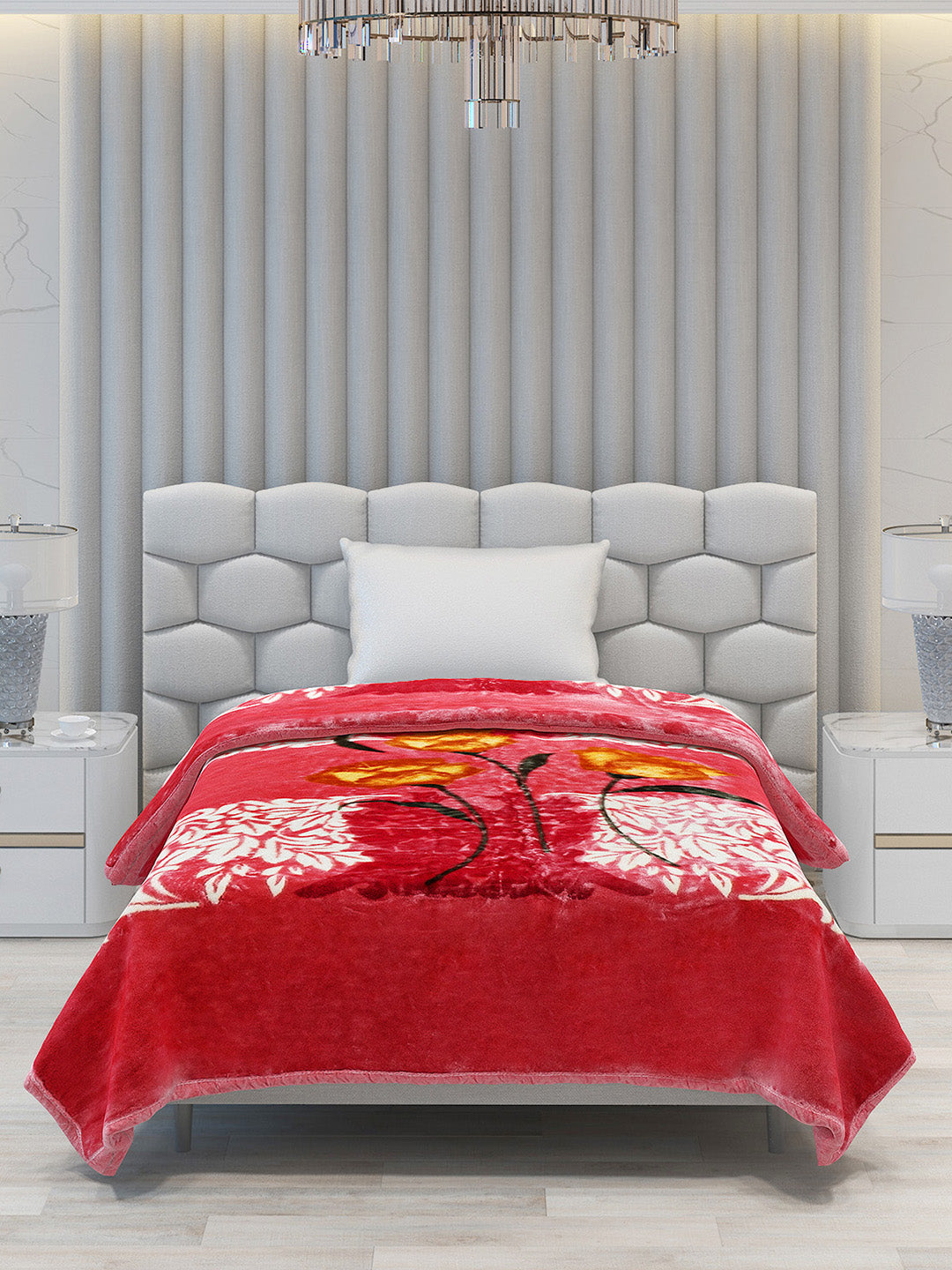 Printed Single Bed Blanket for Heavy Winter -1 Ply