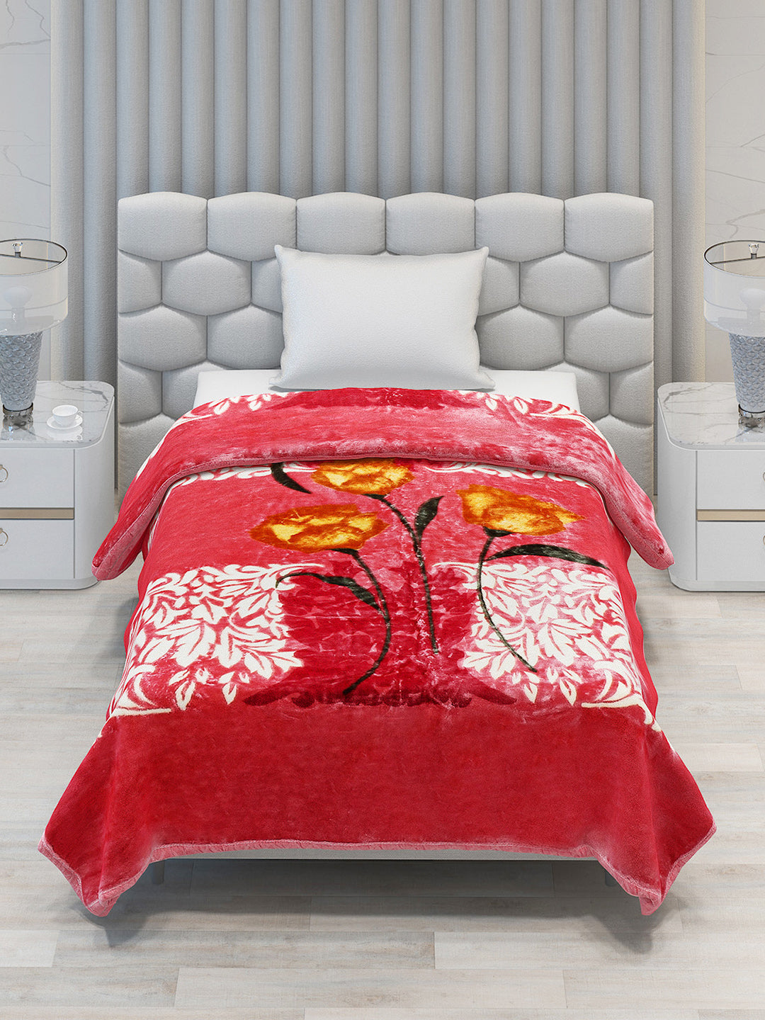 Printed Single Bed Blanket for Heavy Winter -1 Ply