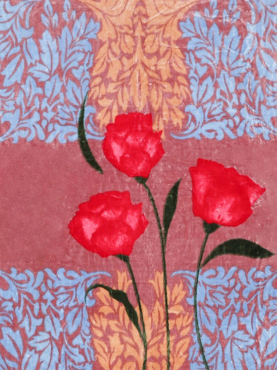 Printed Single Bed Mink Blanket for Mild Winter -1 Ply