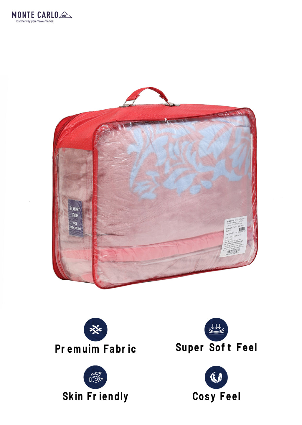 Printed Single Bed Mink Blanket for Mild Winter -1 Ply