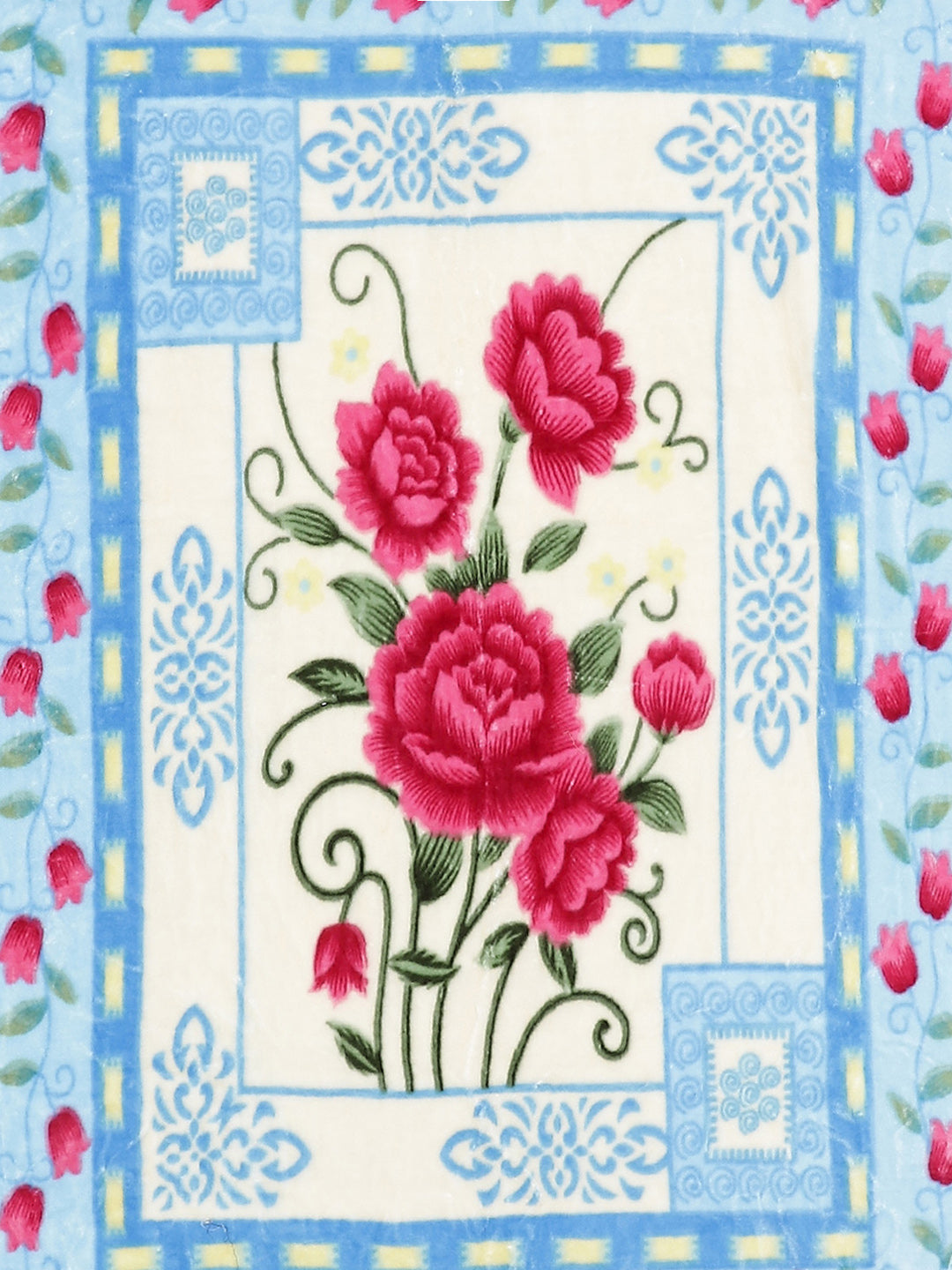 Printed Single Bed Mink Blanket for Mild Winter -1 Ply