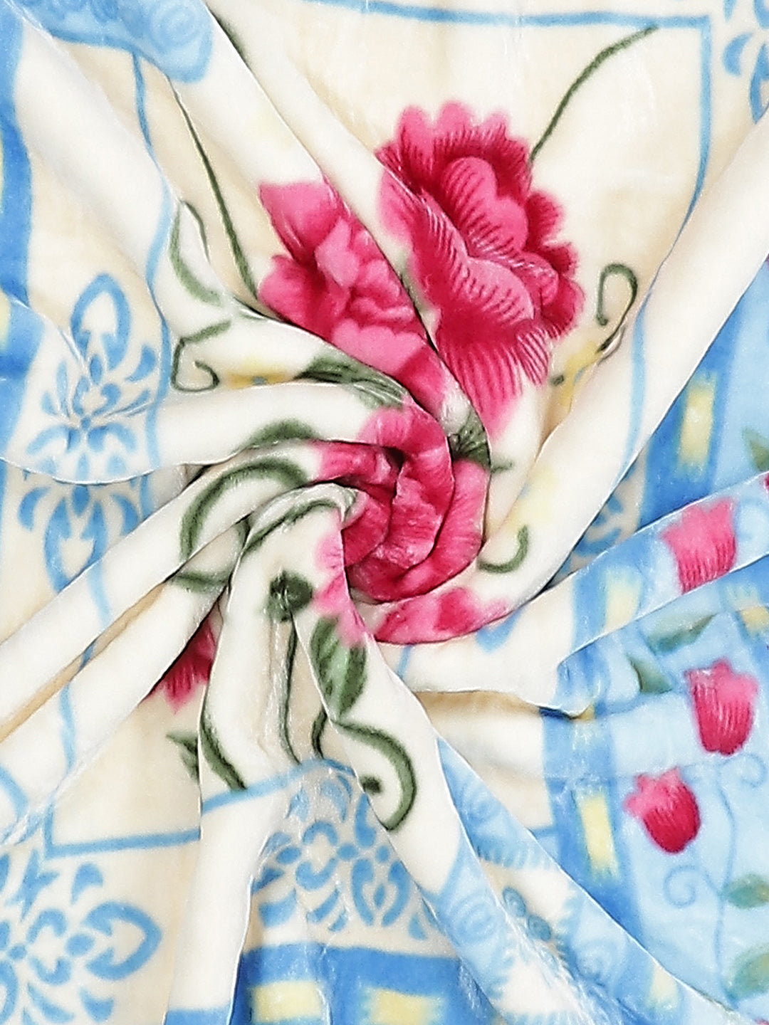 Printed Single Bed Mink Blanket for Mild Winter -1 Ply