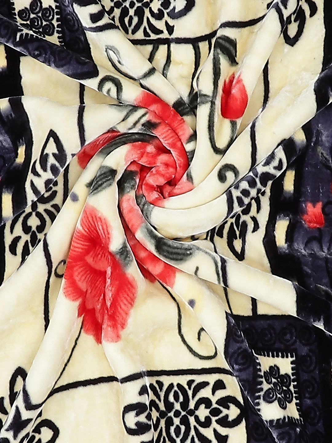 Printed Single Bed Mink Blanket for Mild Winter -1 Ply