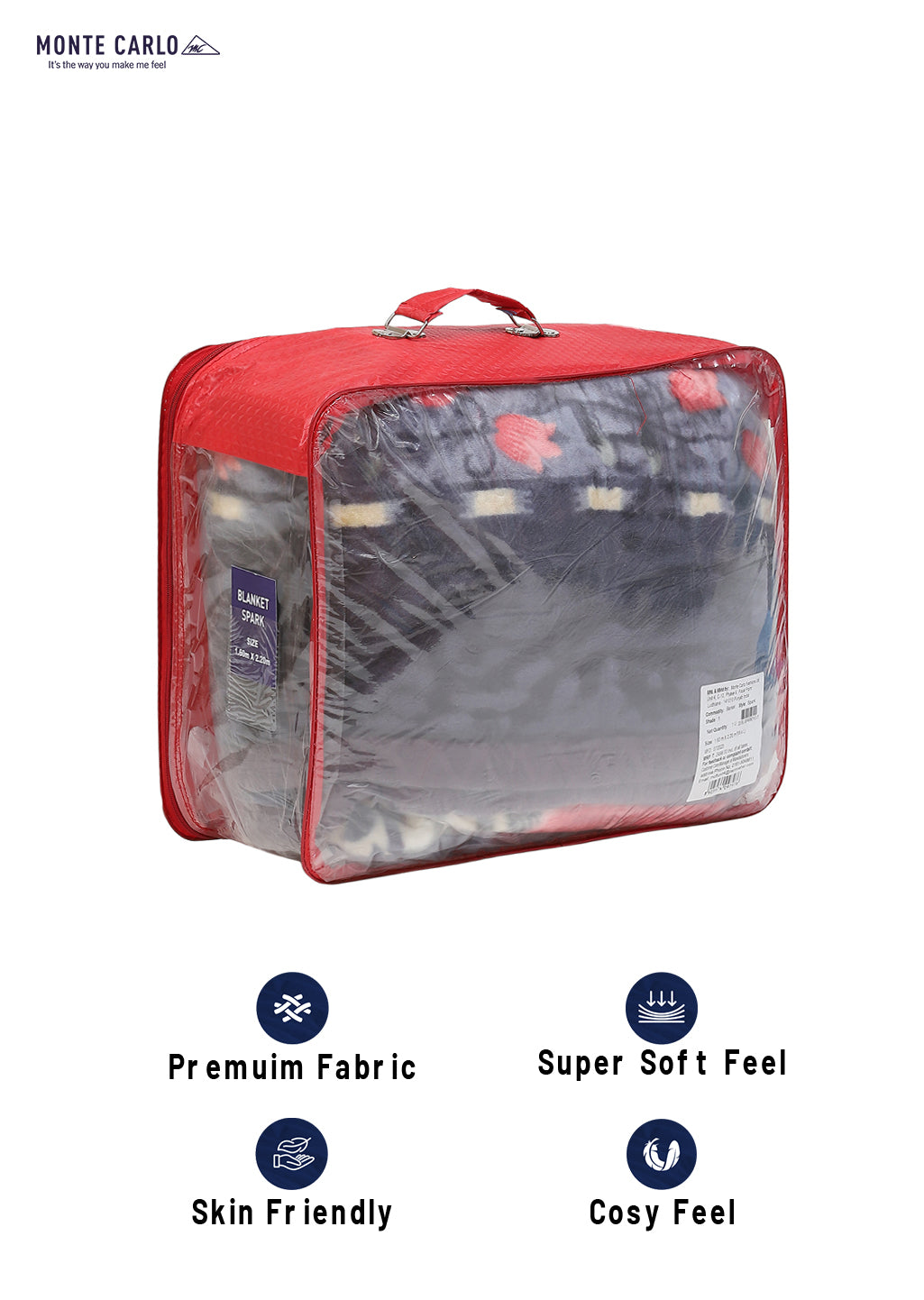 Printed Single Bed Mink Blanket for Mild Winter -1 Ply