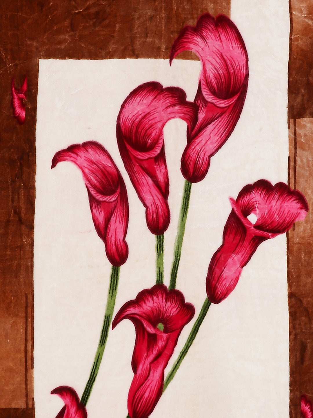 Printed Single Bed Mink Blanket for Mild Winter -1 Ply