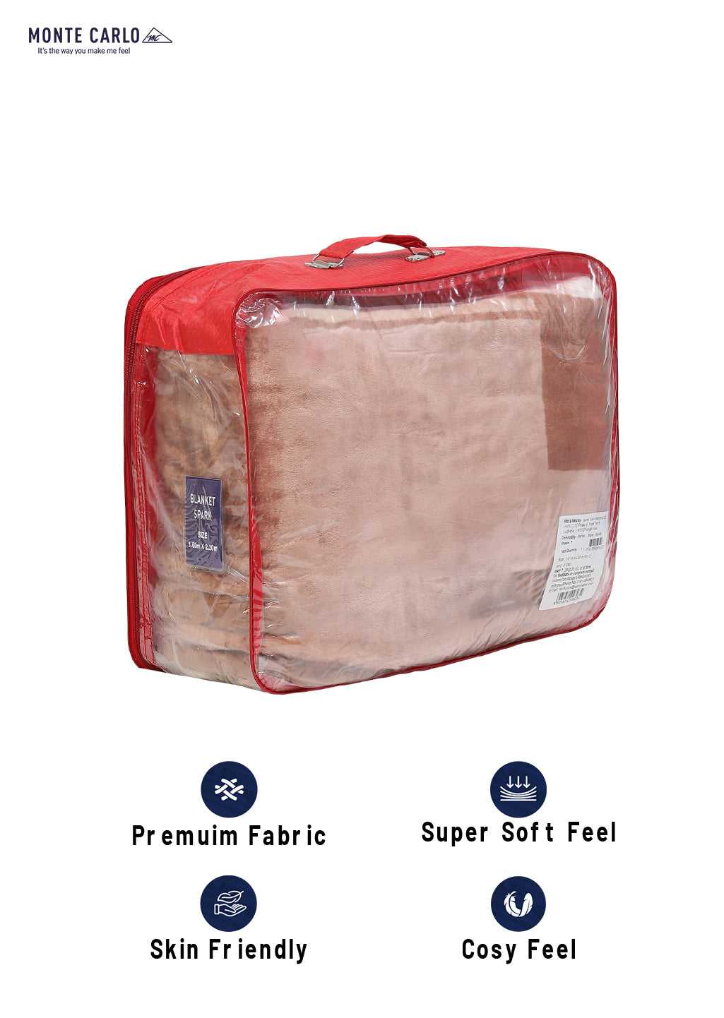 Printed Single Bed Mink Blanket for Mild Winter -1 Ply