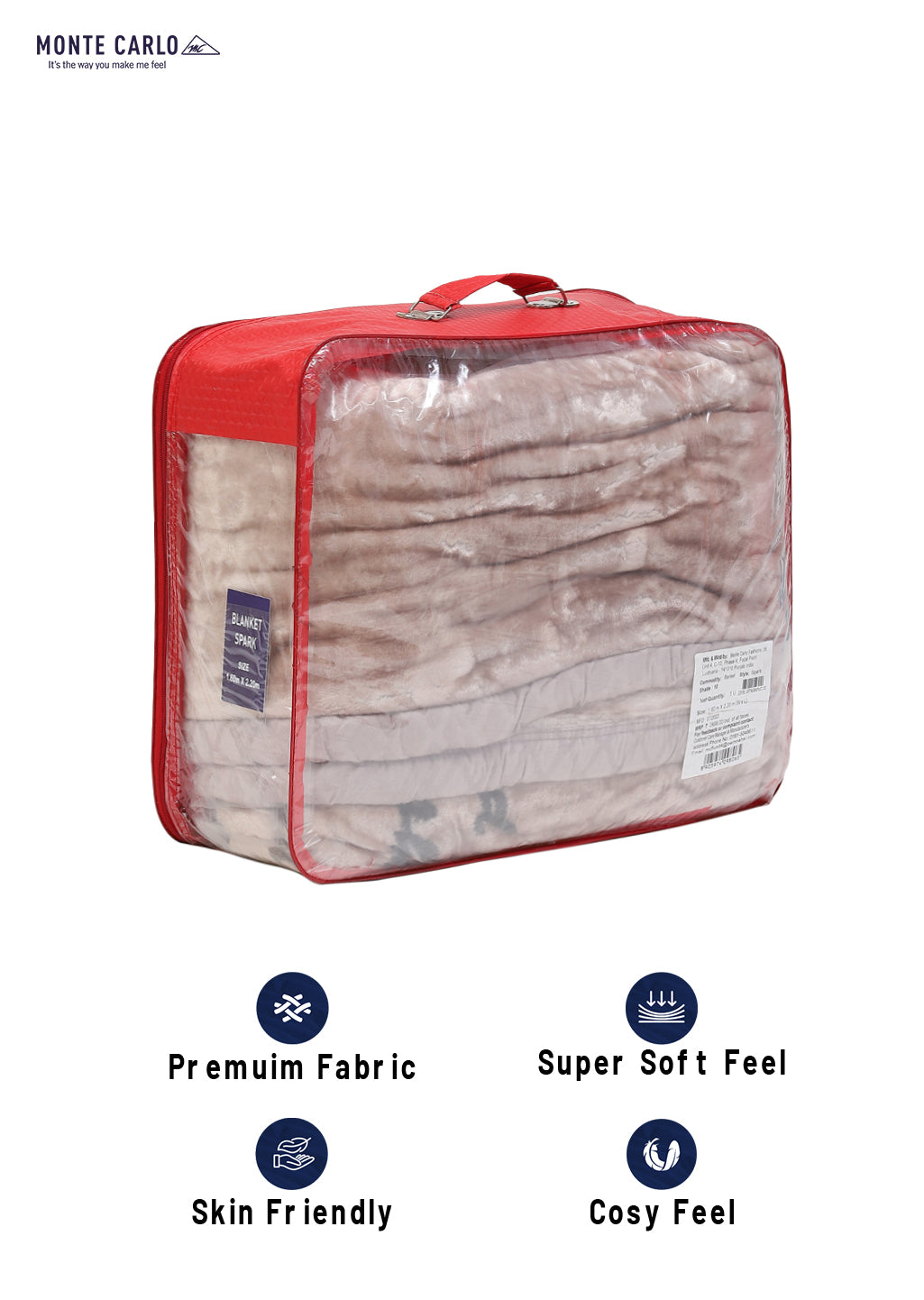 Printed Single Bed Mink Blanket for Mild Winter -1 Ply