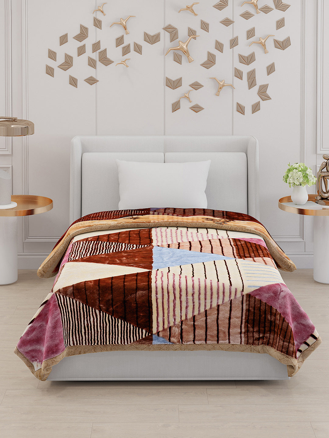 Printed Single Bed Blanket for Heavy Winter -2 Ply
